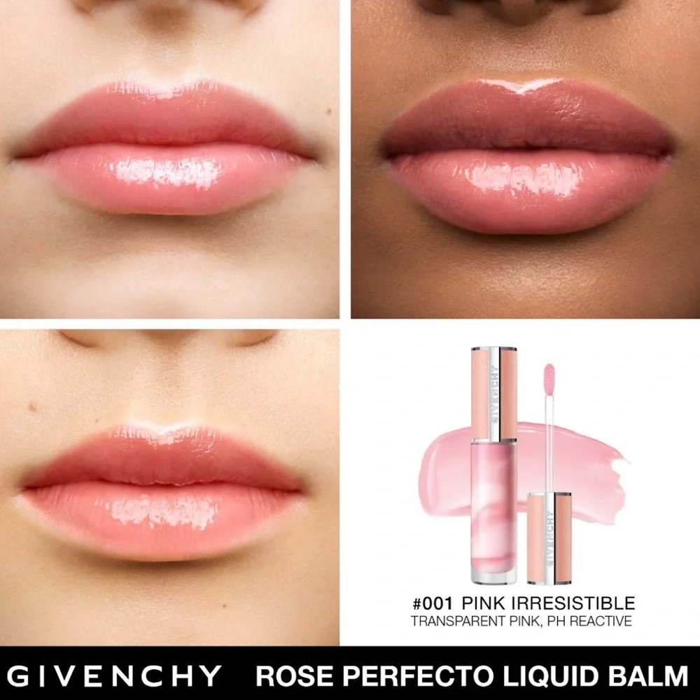 Givenchy Rose Perfecto Tinted Lip Balm&Gloss in Pink Irresistible (NEW NO BOX)